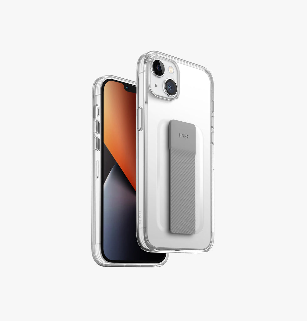 Uniq Hybrid Heldro Mount Series for iPhone 14 Plus - Vapour clear 