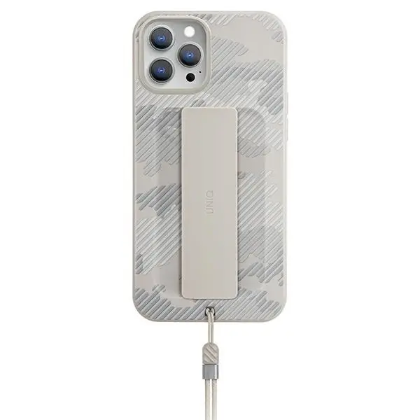 كفر UNIQ Hybrid لآيفون 12 / 12 Pro – مموّه عاجي (Ivory Camo)