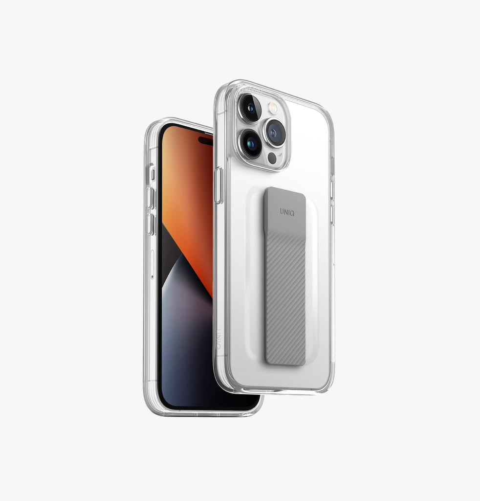كفر UNIQ Hybrid Heldro Mount لآيفون 14 Pro Max – شفاف