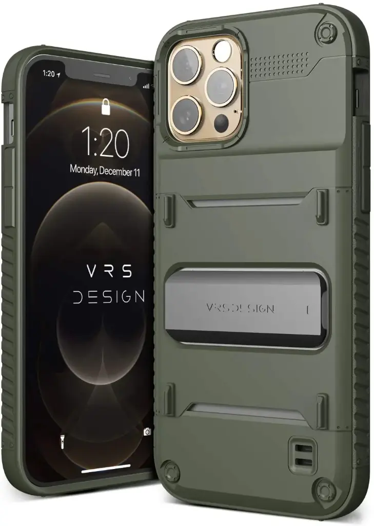 VRS DESING CASE & STAND FOR IPHONE 12 PRO 6.1 GREEN