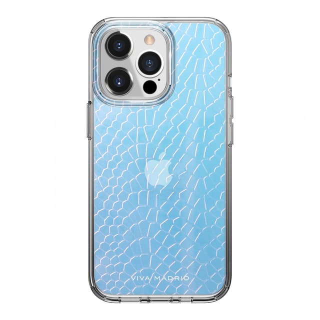 Viva Madrid Aura Python Back Case For iPhone 13 Pro Silicone Blue