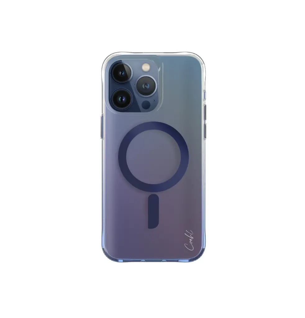 كفر Uniq Coehl Dazze MagSafe لـ iPhone 15 Pro Max - Azure Blue