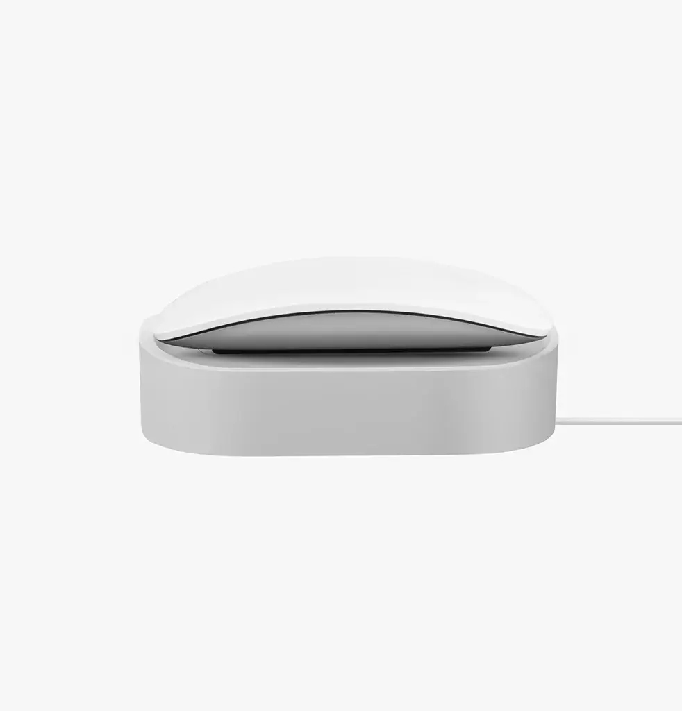 Uniq Nova Compact Magic Mouse Dock With Cable Loop - Chalk Grey 