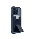 SkinArma Bundle Saido Kado Mag-Charge Card Holder + Saido MagSafe Case for iPhone 15 Pro - Blue 