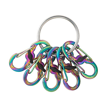 ميدالية مفاتيح Nite Ize KeyRing Locker S-Biner – ستانلس ستيل