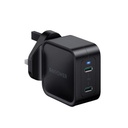 شاحن جداري RAVPower PD 65W GaN بمنفذين
