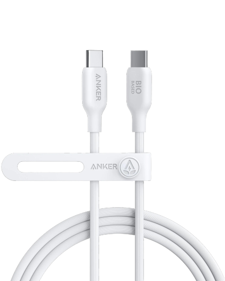 Anker 544 USB-C to USB-C Cable 140W (Bio-Based) 6ft -White