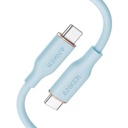 كابل أنكر باورلاين III فلو القوي USB-C إلى USB-C طول 6 أقدام - أزرق