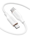 كابل أنكر باورلاين III فلو القوي USB-C إلى USB-C طول 6 أقدام - أبيض