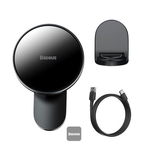 Baseus Big Energy Car Mount Wireless Charger Black 