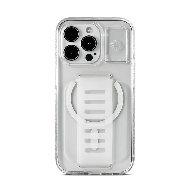 كفر Grip2u Boost مع ستاند لـ iPhone 14 Pro - MagSafe (شفاف)