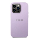 كفر Guess PU Saffiano صلب لـ iPhone 14 Pro Max (6.7") - بنفسجي