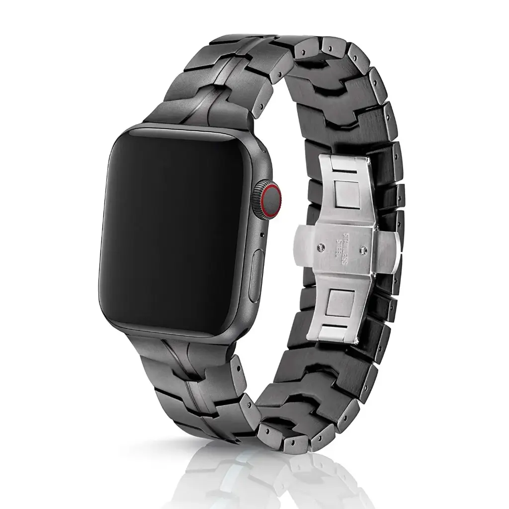 حزام juuk VELO لـ Apple Watch (ألمنيوم) 42MM 44MM 45MM 49MM - Obsidian