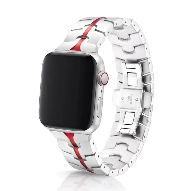 juuk apple wach strap 42MM 44MM 45MM 49MM  VITERO (ALUMINUM) vitero ruby silver 