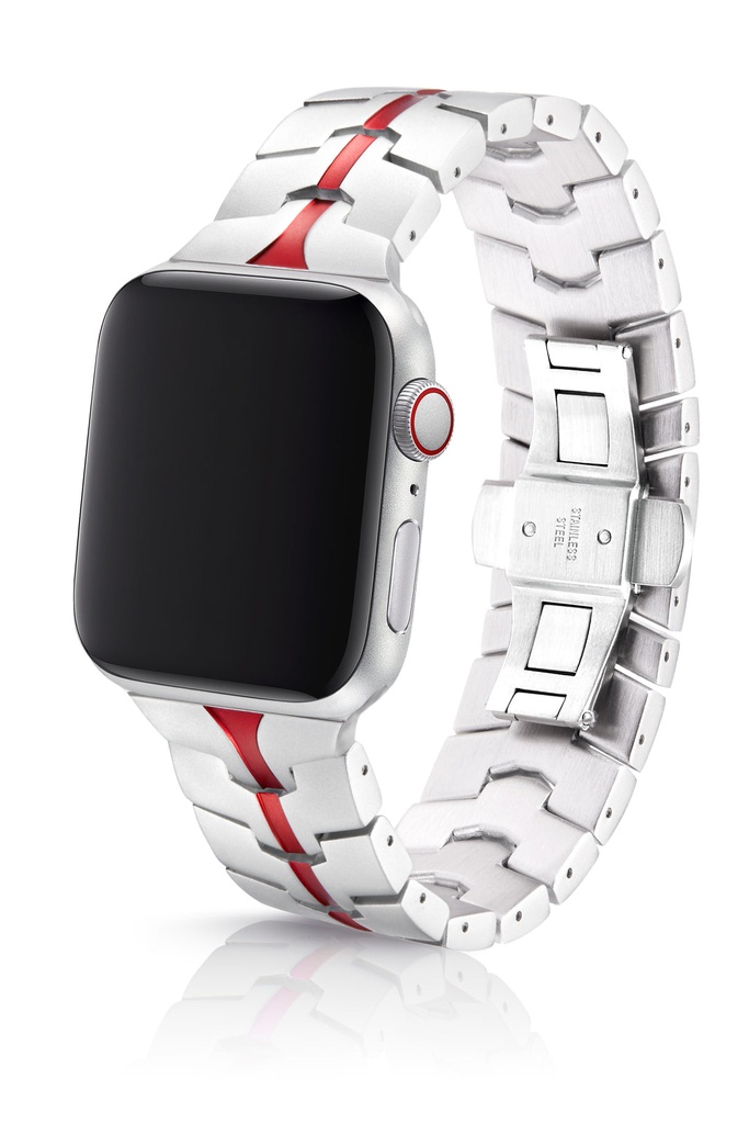 juuk apple wach strap 42MM 44MM 45MM 49MM  VITERO (ALUMINUM) vitero ruby silver 
