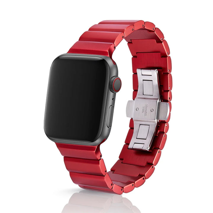 حزام juuk REVO لـ Apple Watch (ستيل) 42-44-45-49mm - أحمر