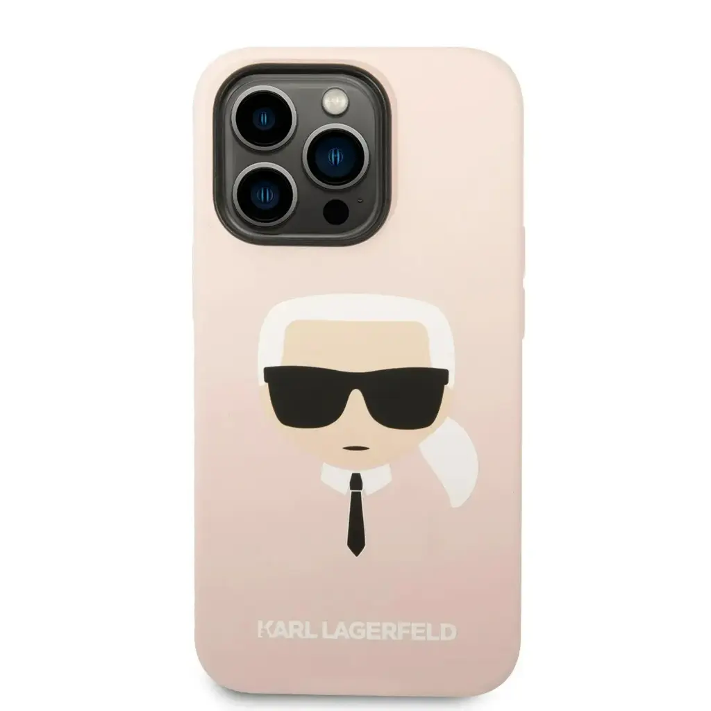 Karl Lagerfeld Magsafe Silicone Karl`s HeadHard for iPhone 14 Pro 6.1 Light Pink