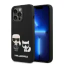 Karl Lagerfeld Liquid Silicone Karl & Choupettefor iPhone 14 Pro Max (6.7") - Black