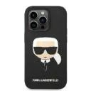 كفر Karl Lagerfeld Silicone Karl's Head MagSafe لـ iPhone 14 Pro Max (6.7") - أسود