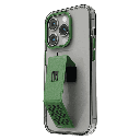 كفر Levelo Morphix Clara Gripstand بظهر شفاف IMD لـ iPhone 14 Pro Max - أخضر