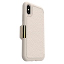 كفر محفظة جلد OtterBox Strada Folio لآيفون X – Soft Opal