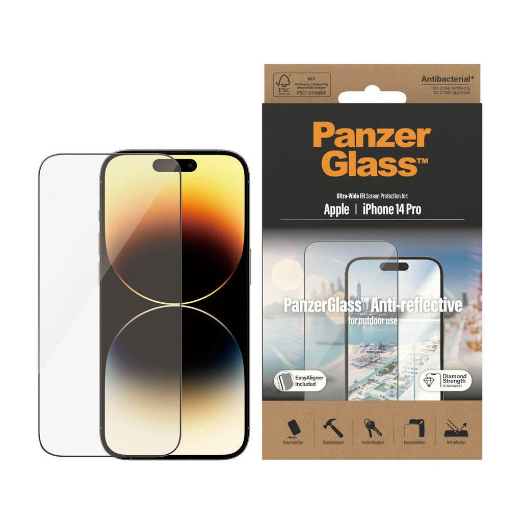 PanzerGlass iPhone 2022 6.1" Pro UWF Anti-Reflective With Applicator