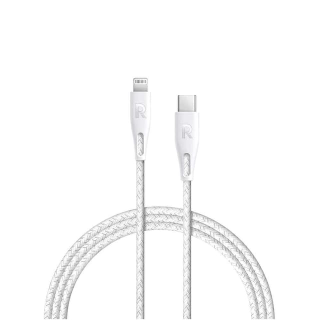 Ravpower Nylon Braided Type-C to Lightning Cable 1.2M - White