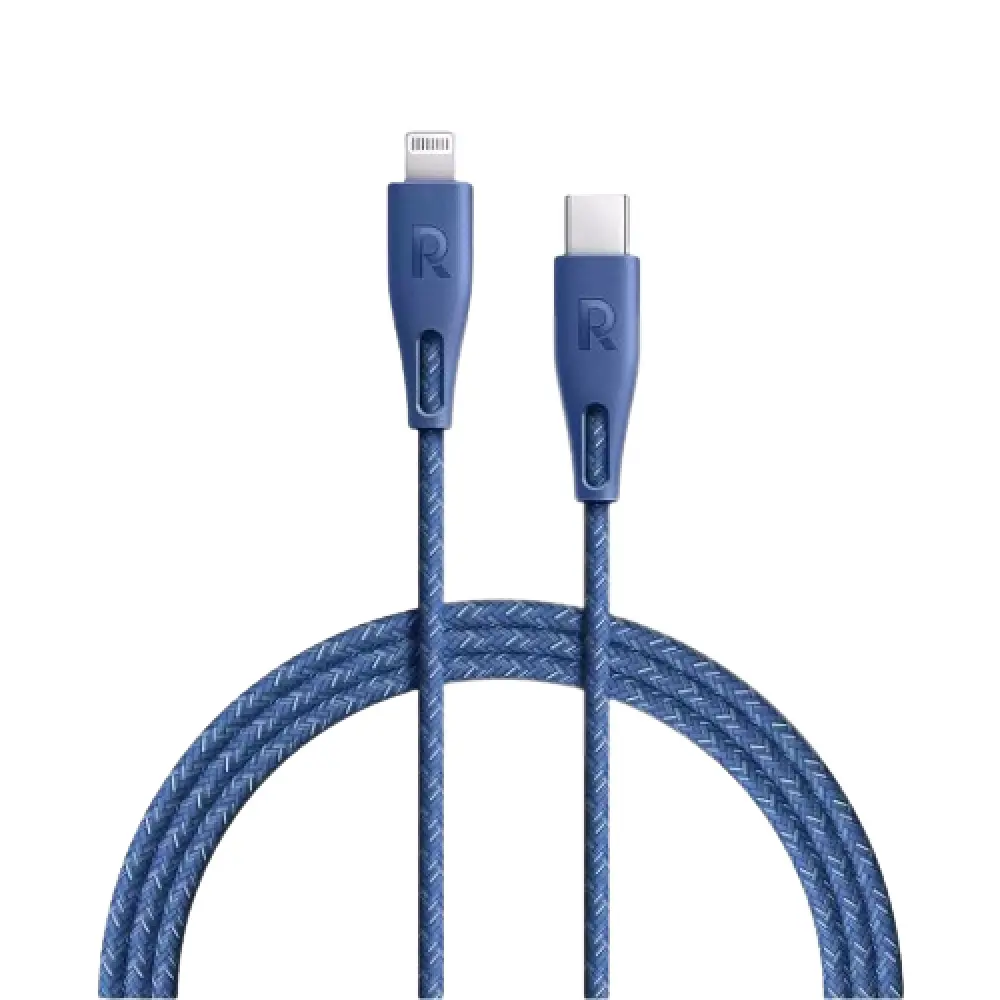 RAVPower Type-C to Lightning Cable 1.2m Nylon Blue