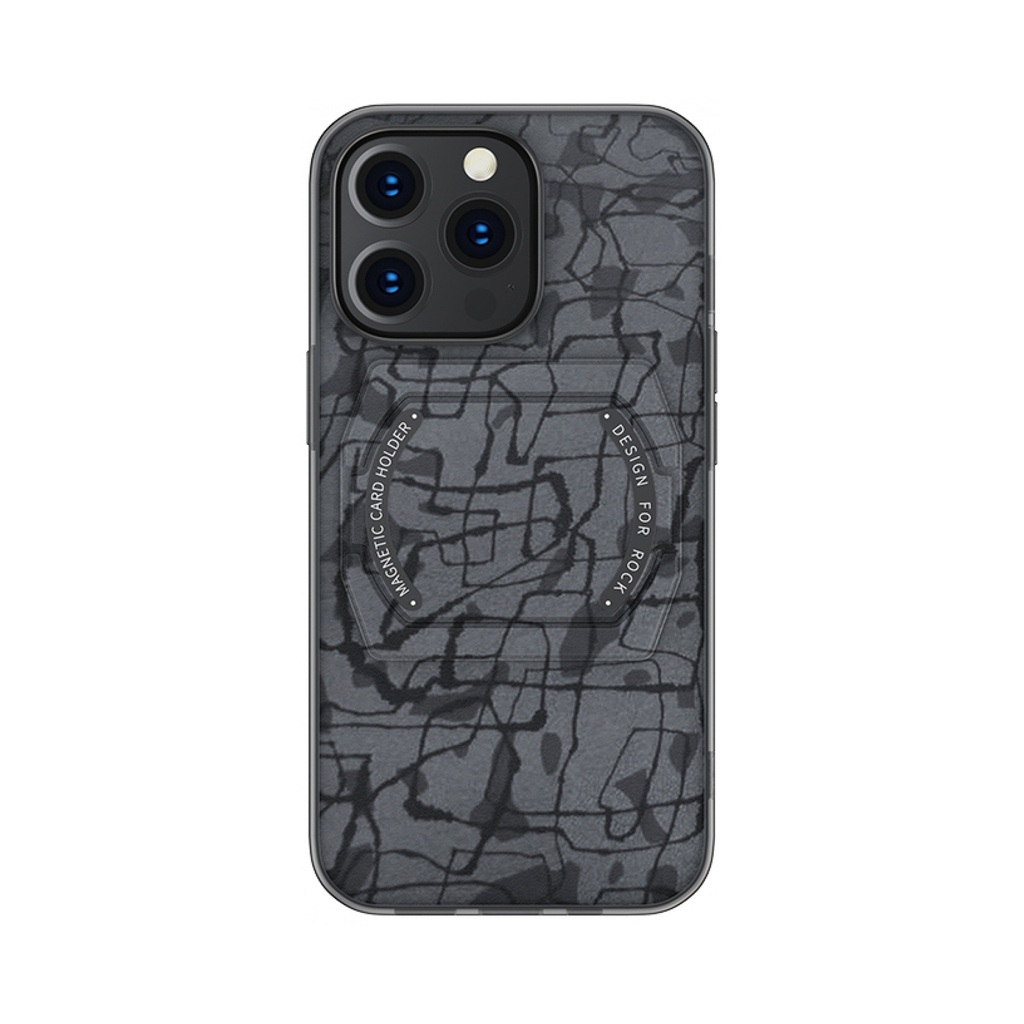 ROCK SPACE CASE IPHONE 13 PRO  MAGSAFE WITH STAND GRAY 
