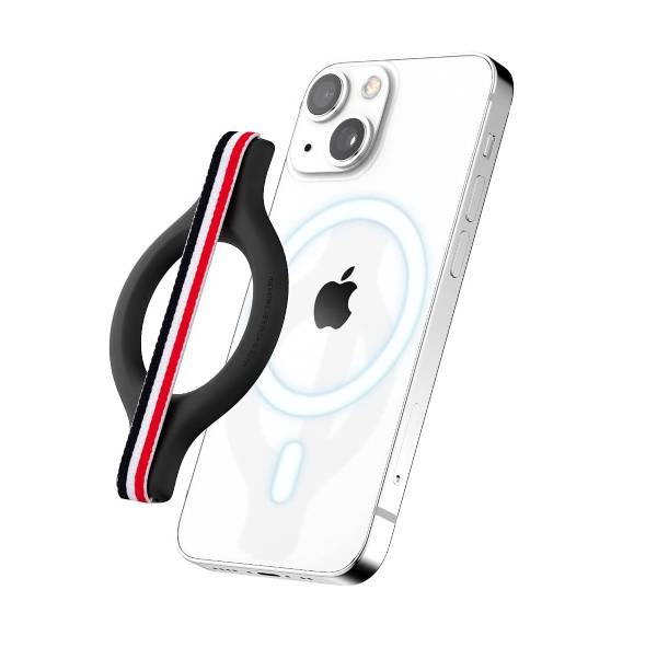 SINJIMORU MINI GRIP MAGNETIC WOOL-BAND HOLDER BLACK / WHITE