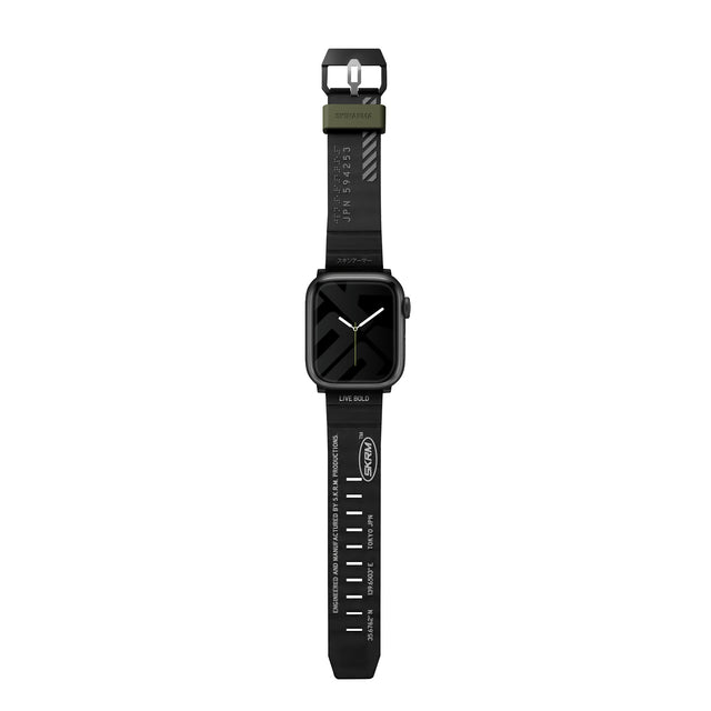 SkinArma Shokku Band for Apple Watch 42/44/45 - Black 