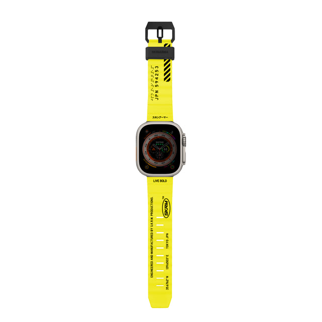 سير SKINARMA Shokku لساعة Apple Watch مقاس 49/45/44 ملم – أصفر