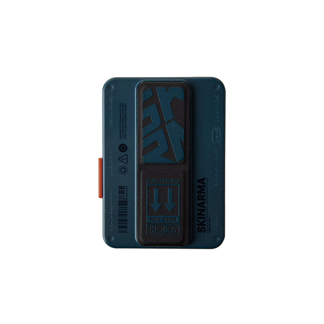 SkinArma Mirage Magnetic Card Holder With Grip-Stand - Blue
