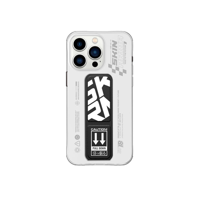كفر SKINARMA Apex مع مسكة ستاند لـ iPhone 15 Pro - أسود