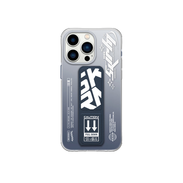 SkinArma Cosmo Grip-Stand Case for iPhone 15 Pro - Blue 
