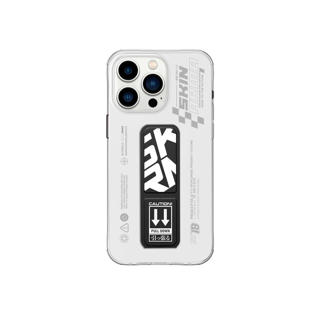 كفر SKINARMA Apex مع مسكة ستاند لـ iPhone 15 Pro Max - أسود
