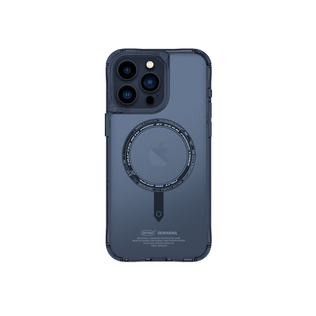 كفر SKINARMA Saido MagSafe لـ iPhone 15 Pro Max - أزرق