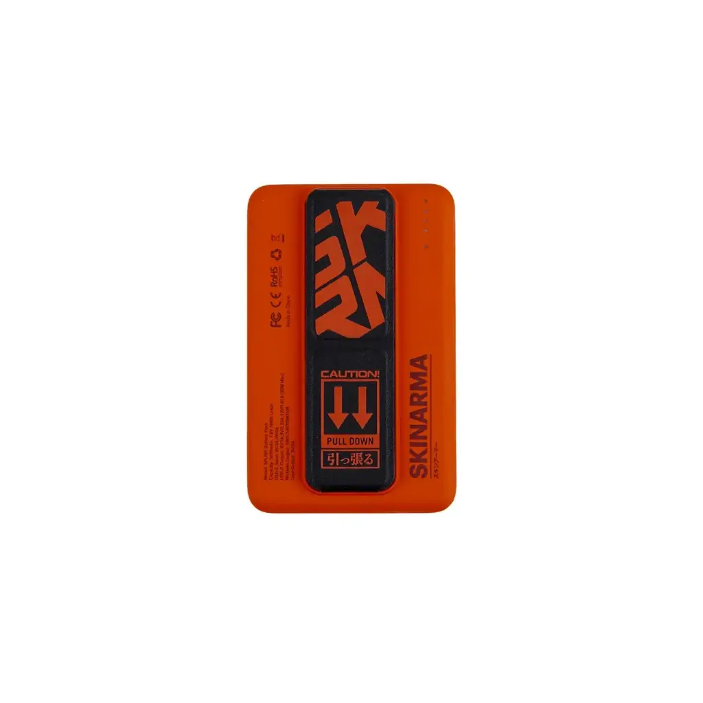 باور بانك لاسلكي SKINARMA Spunk 5000mAh بقوة 20W PD - برتقالي