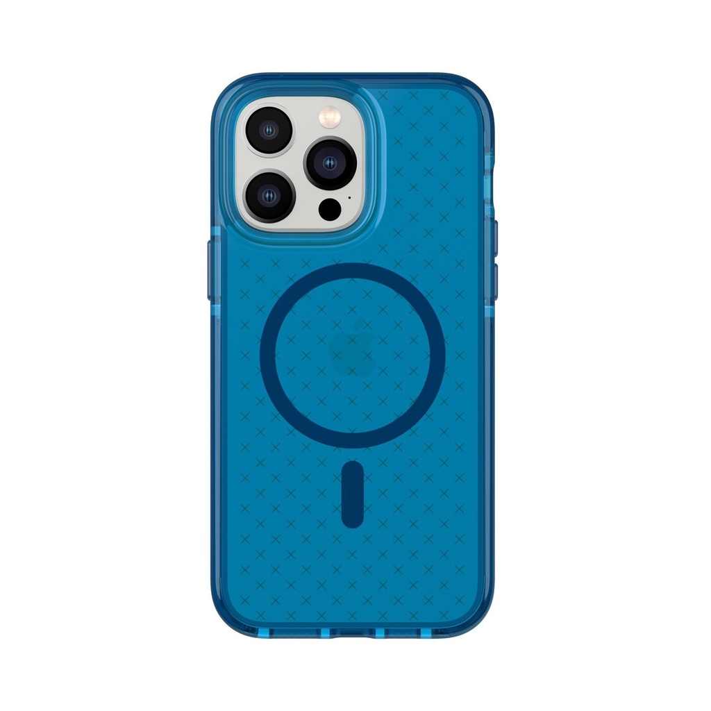 كفر Tech21 Evo Check MagSafe لـ iPhone 14 Pro Max - Classic Blue