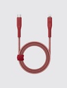 كيبل ENERGEA Flow USB-C إلى Lightning بطول 1.5 متر – أحمر