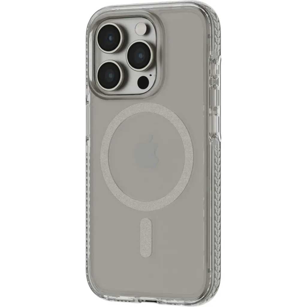 Tech21 EvoCrystal With MagSafe Case for iPhone 15 Pro - Natural Titanium