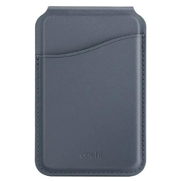 حامل بطاقات مغناطيسي مع مراية Uniq Coehl Esme لـ iPhone - Sapphire Blue