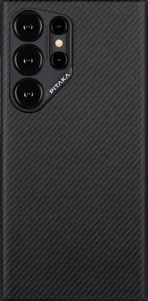 كفر Pitaka MagEZ MagSafe لـ Samsung Galaxy S24 Ultra - Black/Grey Twill