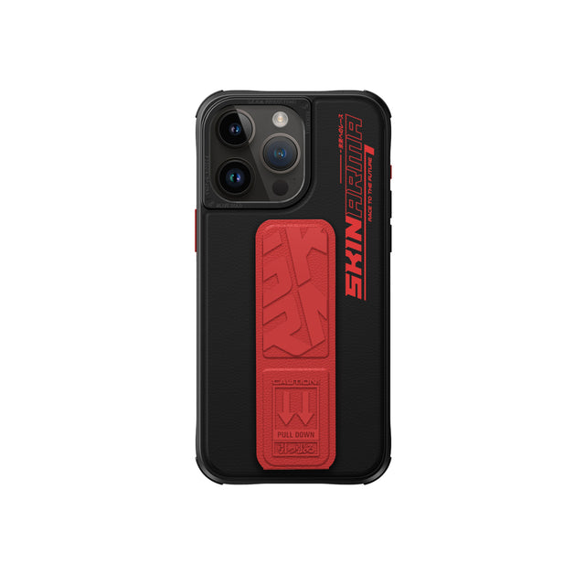 SkinArma Slate Grip-Stand Case for iPhone 15 Pro - Orange