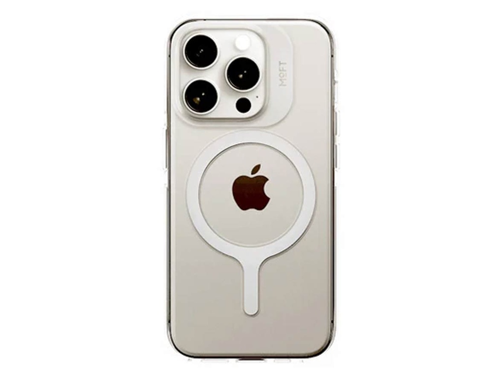 كفر MOFT Snap Case MagSafe لآيفون 15 Pro – شفاف