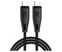 كيبل RAVPower RP-CB1037 من Type-C إلى Type-C 60W بطول 1.2 متر – أسود