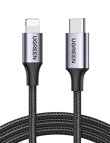 UGREEN USB-C to Lightning M/M Cable Aluminum Shell Braided 2m (Black)US304