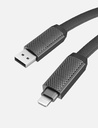 كيبل 4 في 1 Bazic GoCharge مدخل USB-A و USB-C إلى مخرج USB-C و Lightning بطول 1 متر – أسود