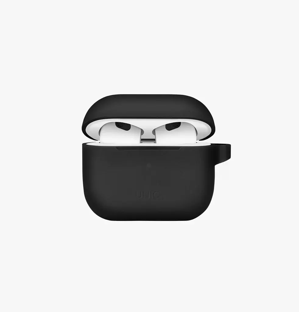 كفر سيليكون UNIQ Vencer مع علاقة لـ AirPods 3 - رمادي غامق