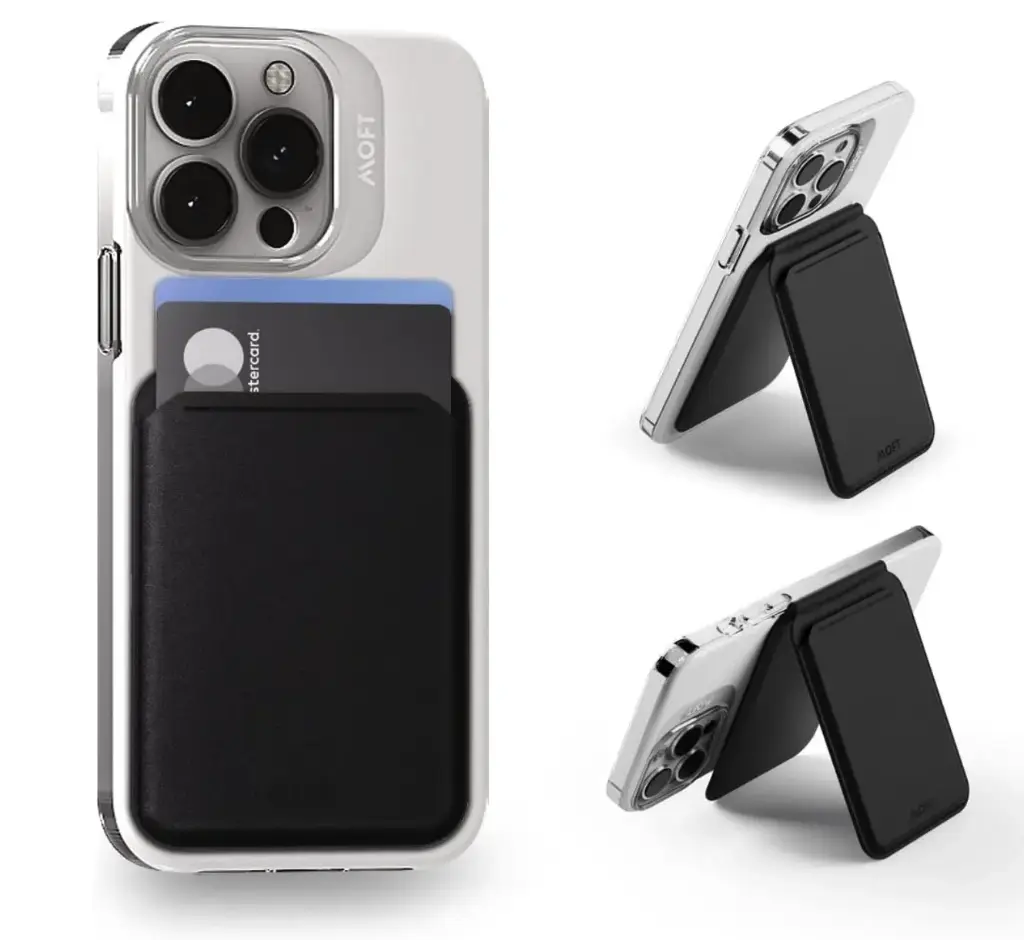 MOFTMS025-1-BK Snap Flash Wallet Stand
